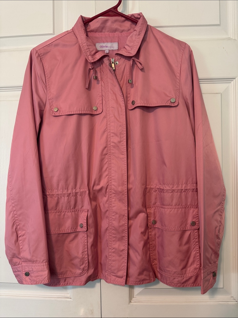 Olivia Lauren Pink Lightweight Utility Jacket M